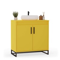 Szafka pod umywalkę - Żółty
