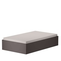 Łóżko dwuosobowe - Grafit