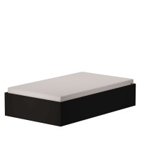 Łóżko dwuosobowe - Czarny