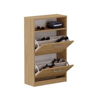 Szafka na buty z półką - Dąb kamienny