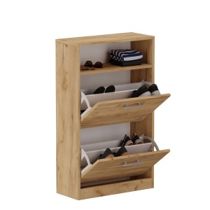 Szafka na buty z półką - Dąb złoty