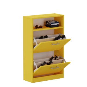 Szafka na buty z półką - Żółty