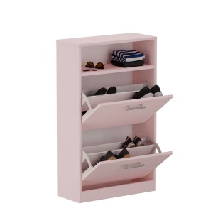 Szafka na buty z półką - Różowy