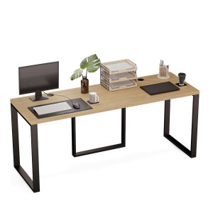 Biurko podwójne Iron Duo Loft - Dąb Kamienny