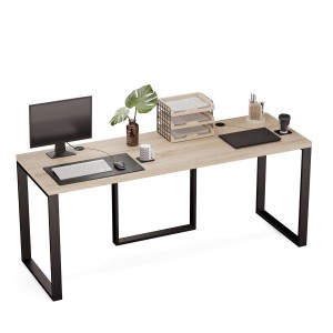 Biurko podwójne Iron Duo Loft - Dąb Sonoma