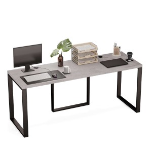 Biurko podwójne Iron Duo Loft - Beton