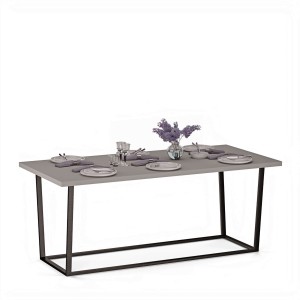 Stół do jadalni na metalowym stelażu Wojtek - Szary