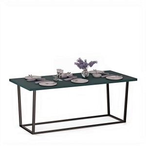 Stół do jadalni na metalowym stelażu Wojtek - Zielony