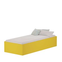 Łóżko jednoosobowe - Żółty