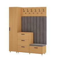 Meble do przedpokoju z panelami tapicerowanymi - Buk