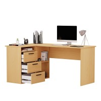  Biurko lekarskie narożne z szufladami - Buk 