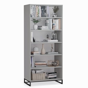 Regał metalowy podwójny szary - kolekcja Metalove