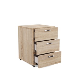 Kontenerek pod biurko z szufladami - Dąb Sonoma