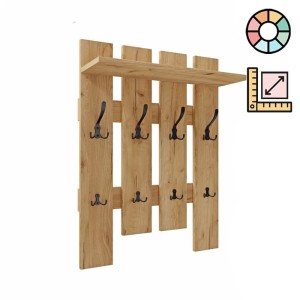 Wieszak ścienny ażurowy PRL W03