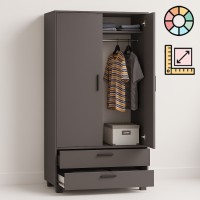 Szafa wolnostojąca dwudrzwiowa z szufladami SZ03