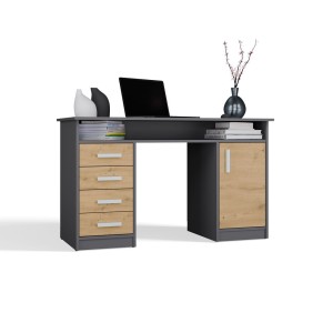  Biurko szkolne  Ola - Antracyt / Dąb Artisan 