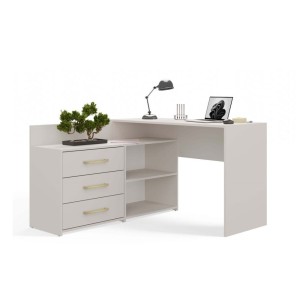 Biurko szkolne narożne Gaja - Kaszmir Beż