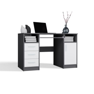 Biurko szkolne Maja - Antracyt / Biały