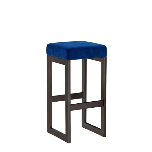 Hoker tapicerowany loft - Granatowy
