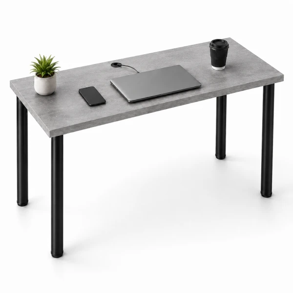 Biurko komputerowe Iron - Beton