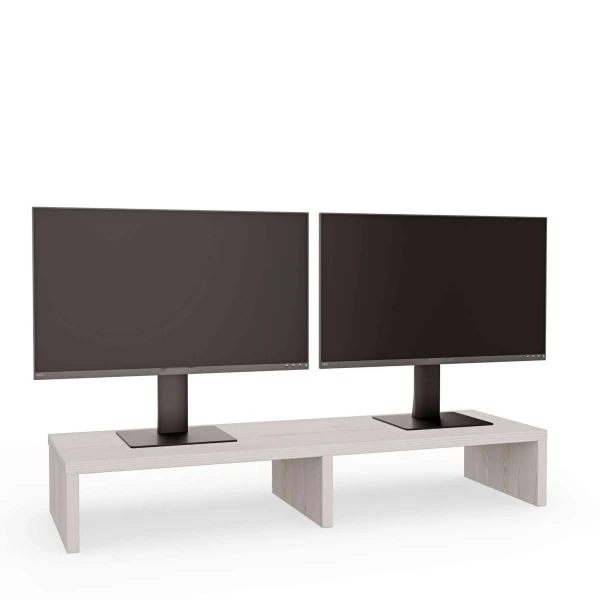 Podwójna podstawka pod monitor - Sosna