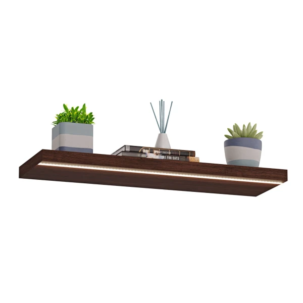 Półka wisząca LED - Wenge