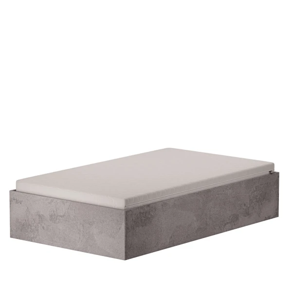 Łóżko dwuosobowe - Beton